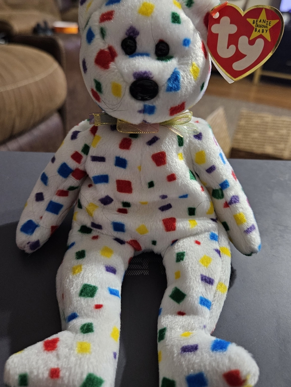 TY 2K The Bear Wuth Multiple Tag Errors- Retired Rare TY Beanie Baby Vintage